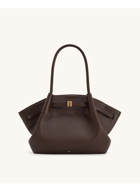 Hana Medium Tote Bag - Dark Brown